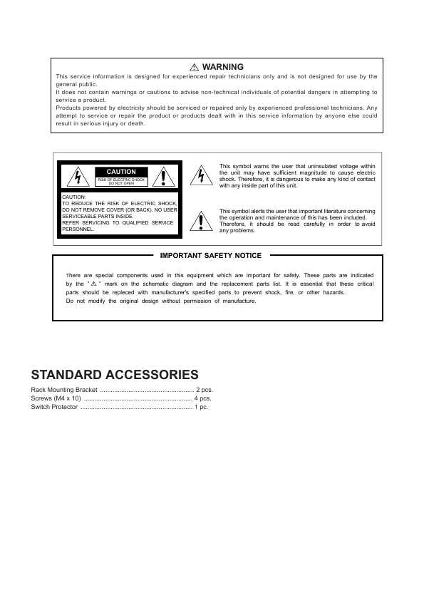 Сервисная инструкция Panasonic WJ-FS616