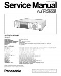 Сервисная инструкция Panasonic WJ-HD500B