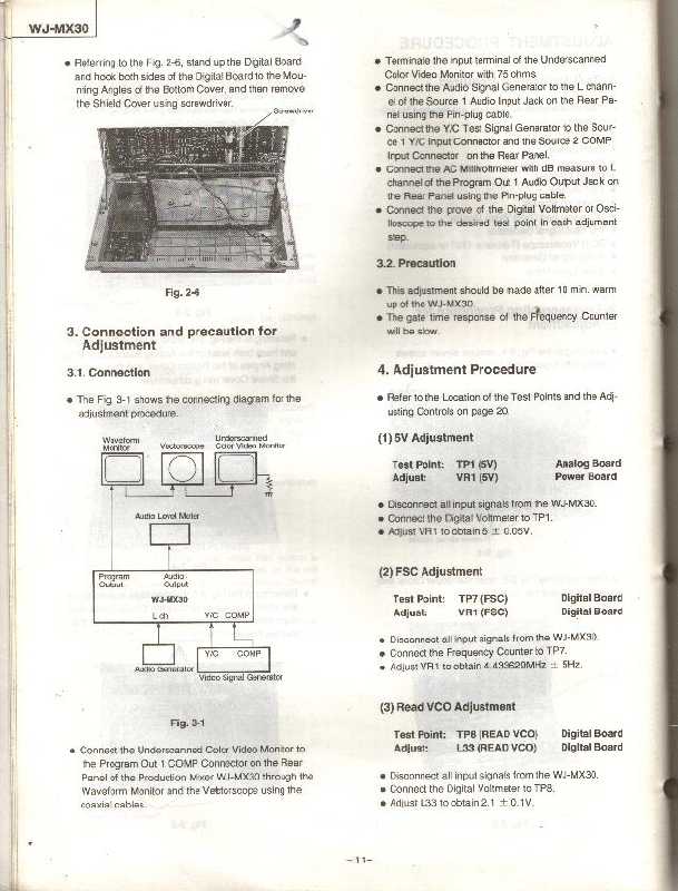 Сервисная инструкция Panasonic WJ-MX30