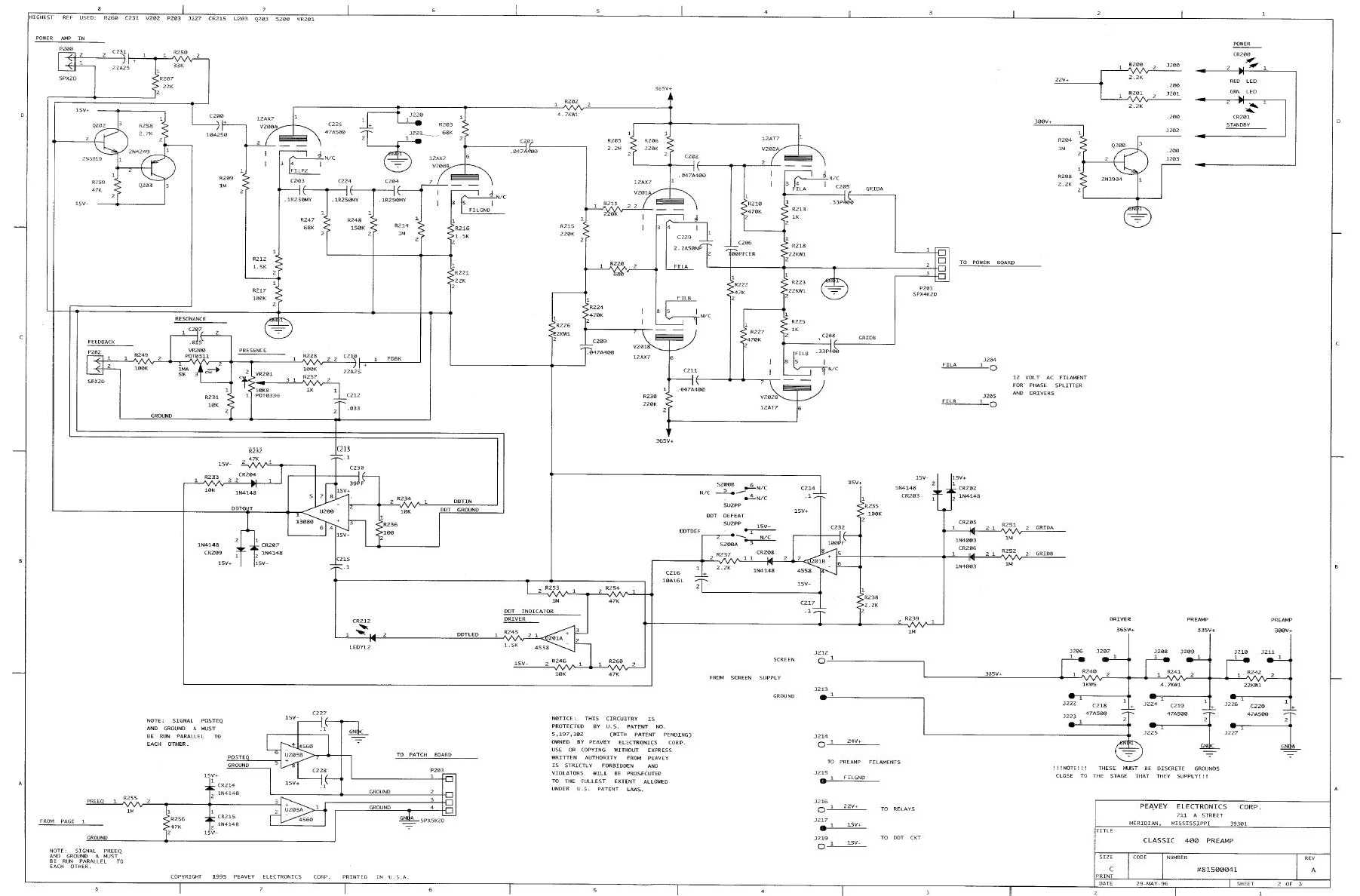 Сервисная инструкция Peavey BAS-400