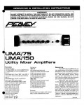 Сервисная инструкция Peavey UMA-75, UMA-150