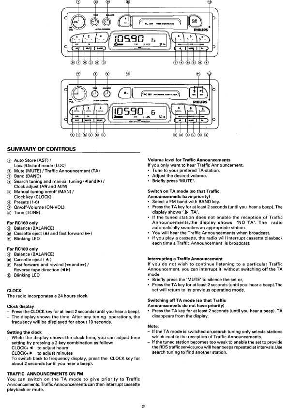 Сервисная инструкция Philips 79RC169, 79RC189