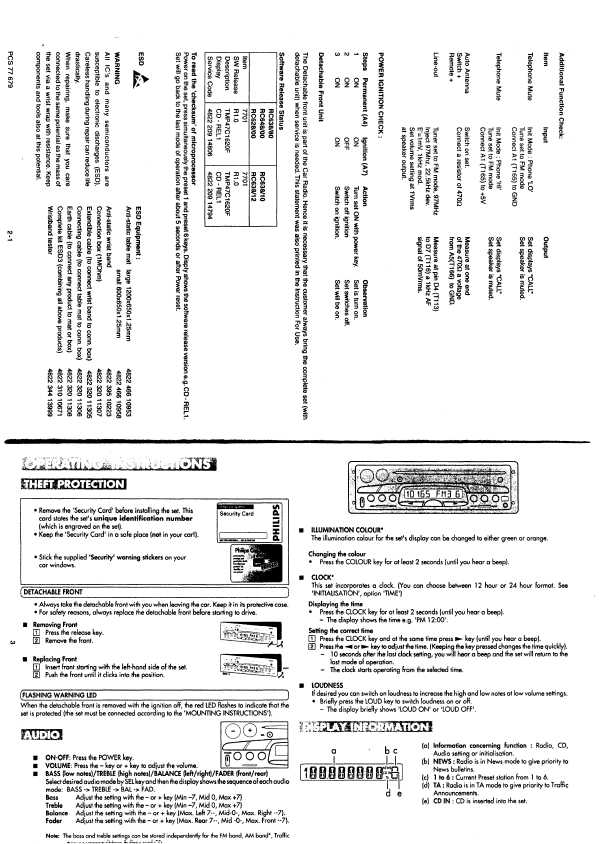 Сервисная инструкция Philips 90RC628, 90RC638, 90RC648