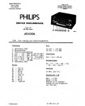 Сервисная инструкция Philips A5X83A