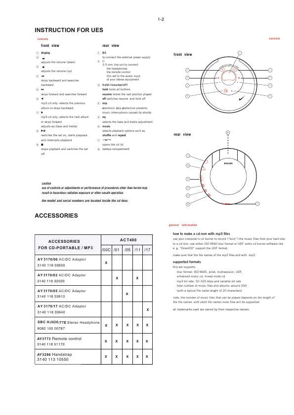 Сервисная инструкция Philips ACT-400