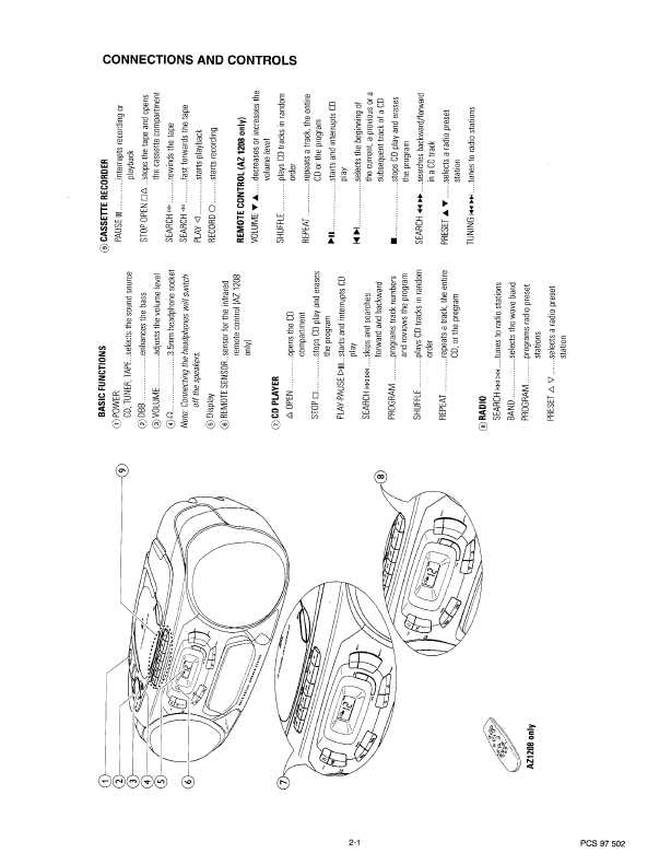 Сервисная инструкция Philips AZ-1203, AZ-1208