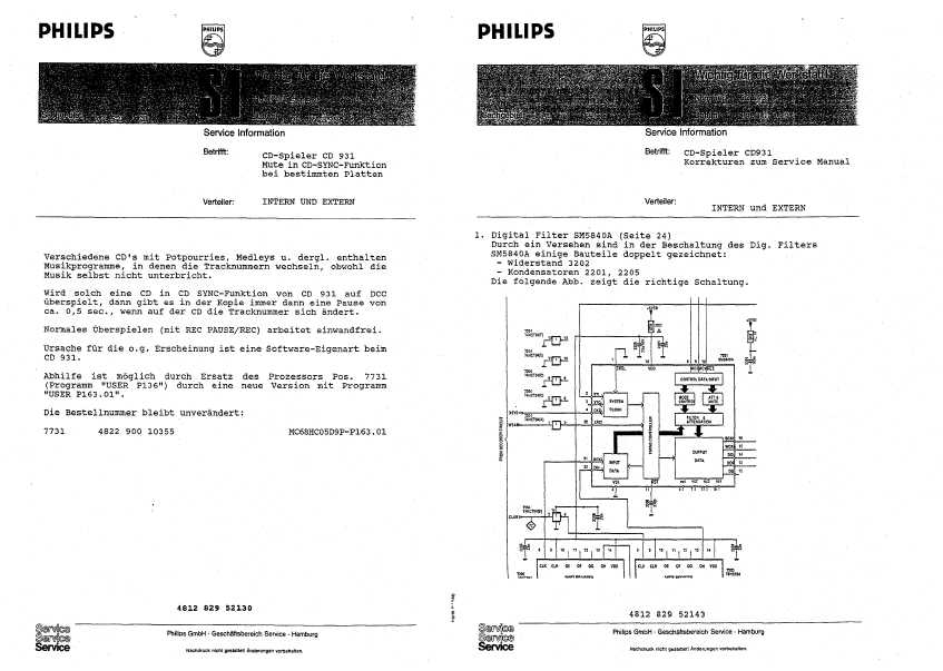Сервисная инструкция Philips CD-931