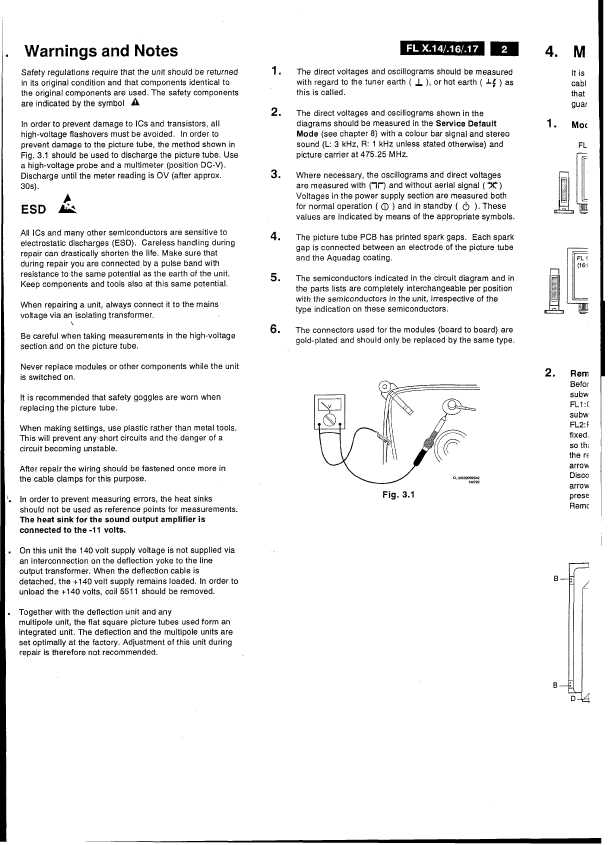 Сервисная инструкция Philips FL1.14, FL1.16, FL1.17, FL2.14, FL2.16 chassis