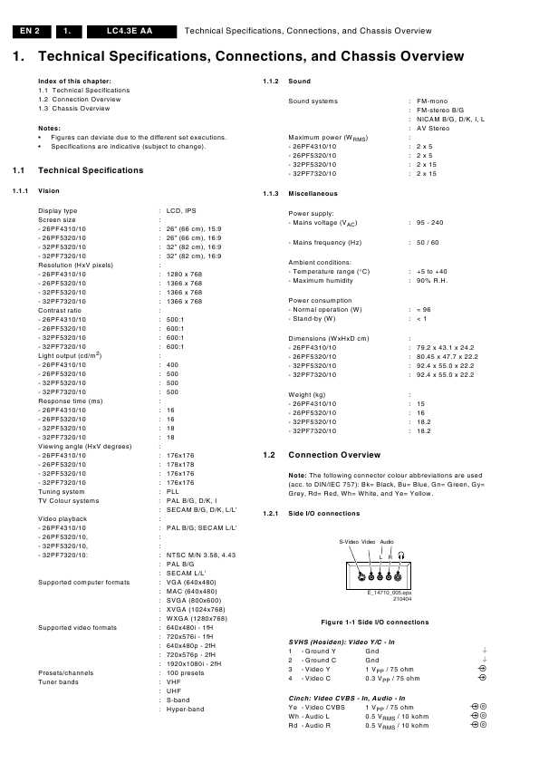 Сервисная инструкция Philips LC4.3E AA