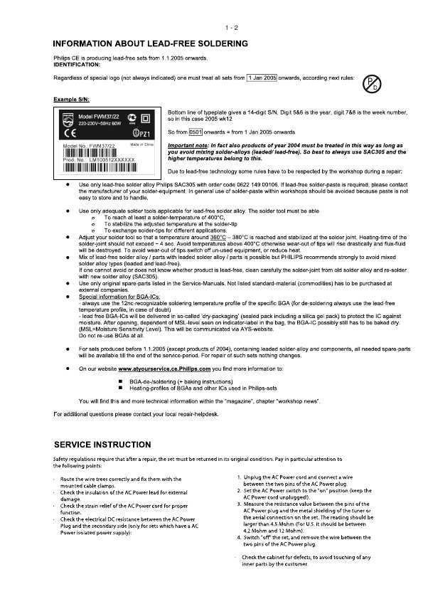 Сервисная инструкция Philips MC-D700, MC-D702, MC-L707