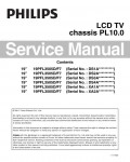 Сервисная инструкция Philips PL10.0 19PFL3505D