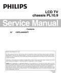 Сервисная инструкция Philips PL10.9 19PFL4505D