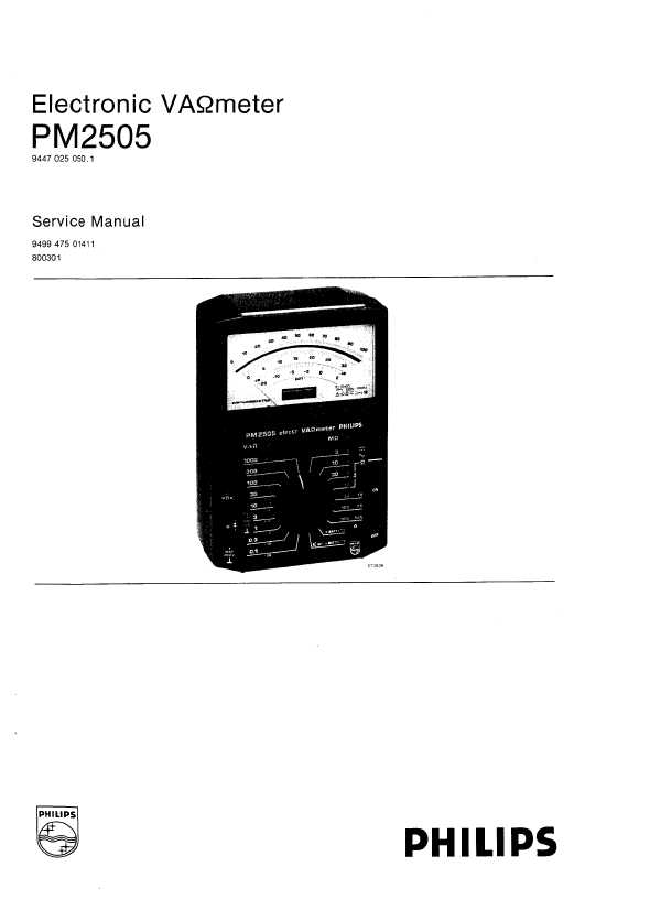Сервисная инструкция Philips PM-2505