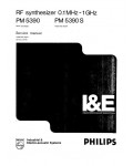 Сервисная инструкция Philips PM-5390, PM-5390S