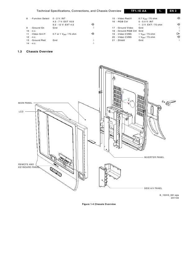 Сервисная инструкция Philips TF1.1E AA