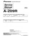 Сервисная инструкция PIONEER A-209R, RRV3498