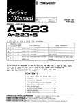 Сервисная инструкция Pioneer A-223, A-223S