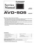 Сервисная инструкция Pioneer AVD-505