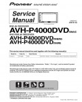 Сервисная инструкция Pioneer AVH-P4000DVD