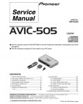 Сервисная инструкция Pioneer AVIC-505