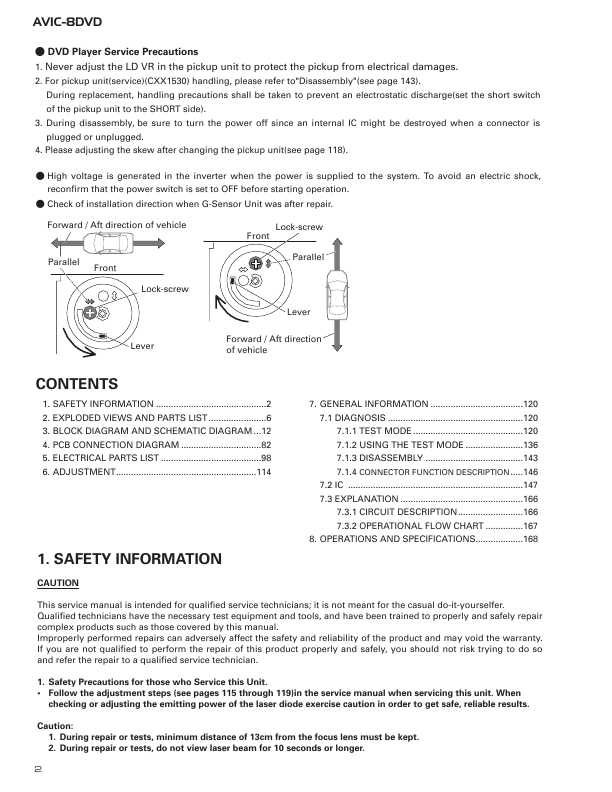 Сервисная инструкция Pioneer AVIC-8DVD