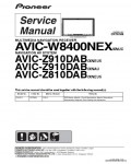 Сервисная инструкция PIONEER AVIC-W8400NEX, Z810DAB, Z910DAB