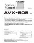 Сервисная инструкция Pioneer AVX-505