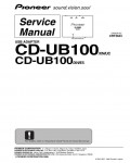 Сервисная инструкция Pioneer CD-UB100