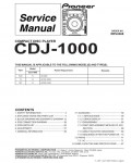 Сервисная инструкция Pioneer CDJ-1000