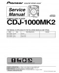 Сервисная инструкция Pioneer CDJ-1000MK2