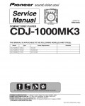 Сервисная инструкция Pioneer CDJ-1000MK3
