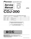 Сервисная инструкция Pioneer CDJ-200