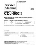 Сервисная инструкция Pioneer CDJ-500II