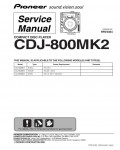 Сервисная инструкция Pioneer CDJ-800MK2