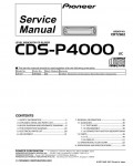 Сервисная инструкция Pioneer CDS-P4000