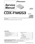 Сервисная инструкция Pioneer CDX-FM653