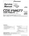 Сервисная инструкция Pioneer CDX-FM673, CDX-FM677