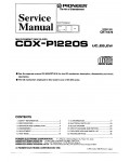 Сервисная инструкция Pioneer CDX-P1220S