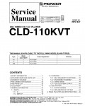 Сервисная инструкция Pioneer CLD-110KVT