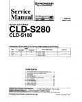 Сервисная инструкция Pioneer CLD-S180, CLD-S280