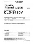 Сервисная инструкция Pioneer CLD-S180V