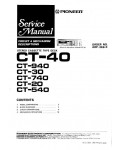 Сервисная инструкция Pioneer CT-20, CT-30, CT-40