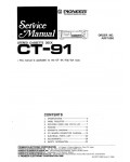 Сервисная инструкция Pioneer CT-91