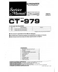 Сервисная инструкция Pioneer CT-979
