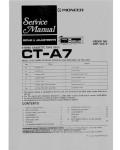 Сервисная инструкция Pioneer CT-A7