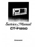 Сервисная инструкция Pioneer CT-F1250