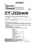 Сервисная инструкция Pioneer CT-J320WR