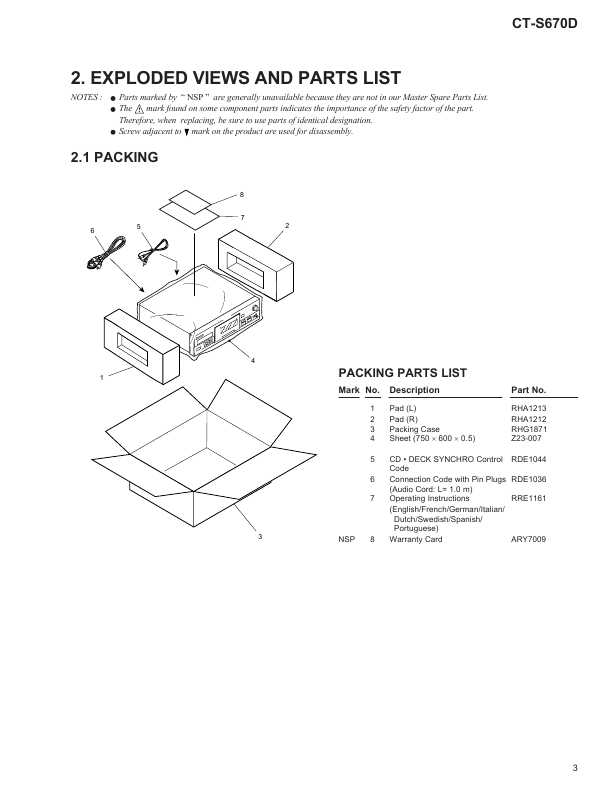 Сервисная инструкция Pioneer CT-S670D