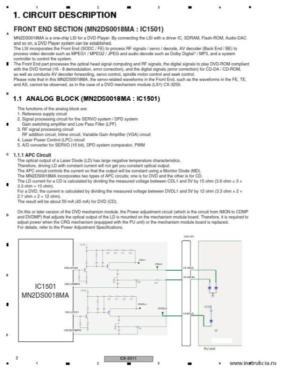 Сервисная инструкция PIONEER CX-3311