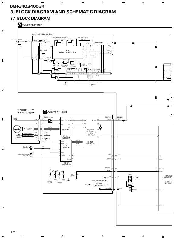 Сервисная инструкция Pioneer DEH-34, DEH-340, DEH-3400